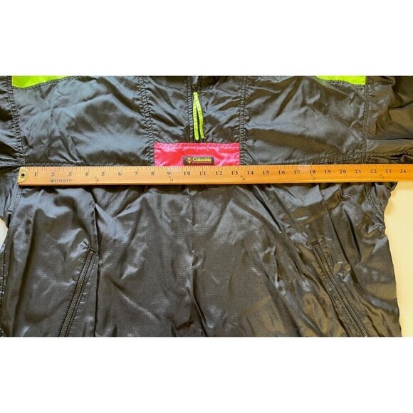 Vintage Columbia Women XL Anorak Jacket Pullover Windbreaker Neon Colorblock 90s - Picture 2 of 10